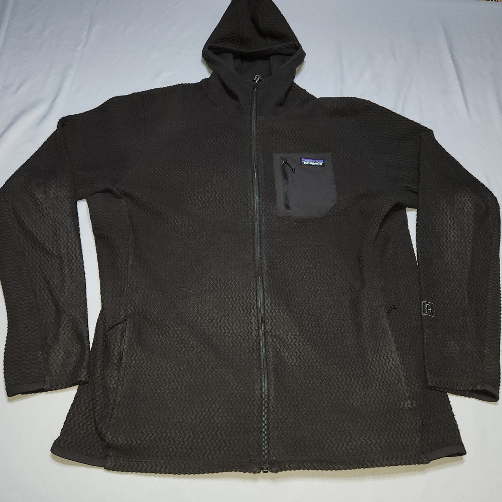 Patagonia R1 Air Full-Zip Hoody Mens XXL Black Fleece Jacket 40255 SP24